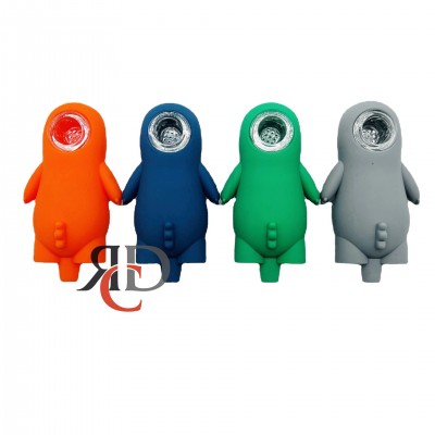 SILICONE HAND PIPE CARTOON GODZILLA SP474 1CT SILICONE HAND PIPE CARTOON GODZILLA SP474 1CT